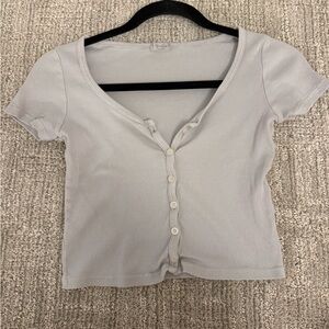 Brandy Melville Light Blue Button-Down Shirt